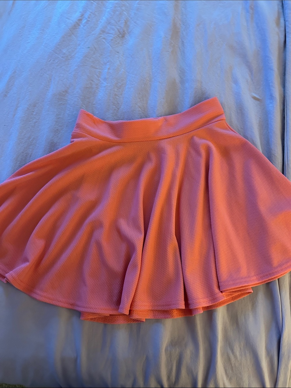 Women’s Coral Pink Circle Skirt with Flared Silhouette